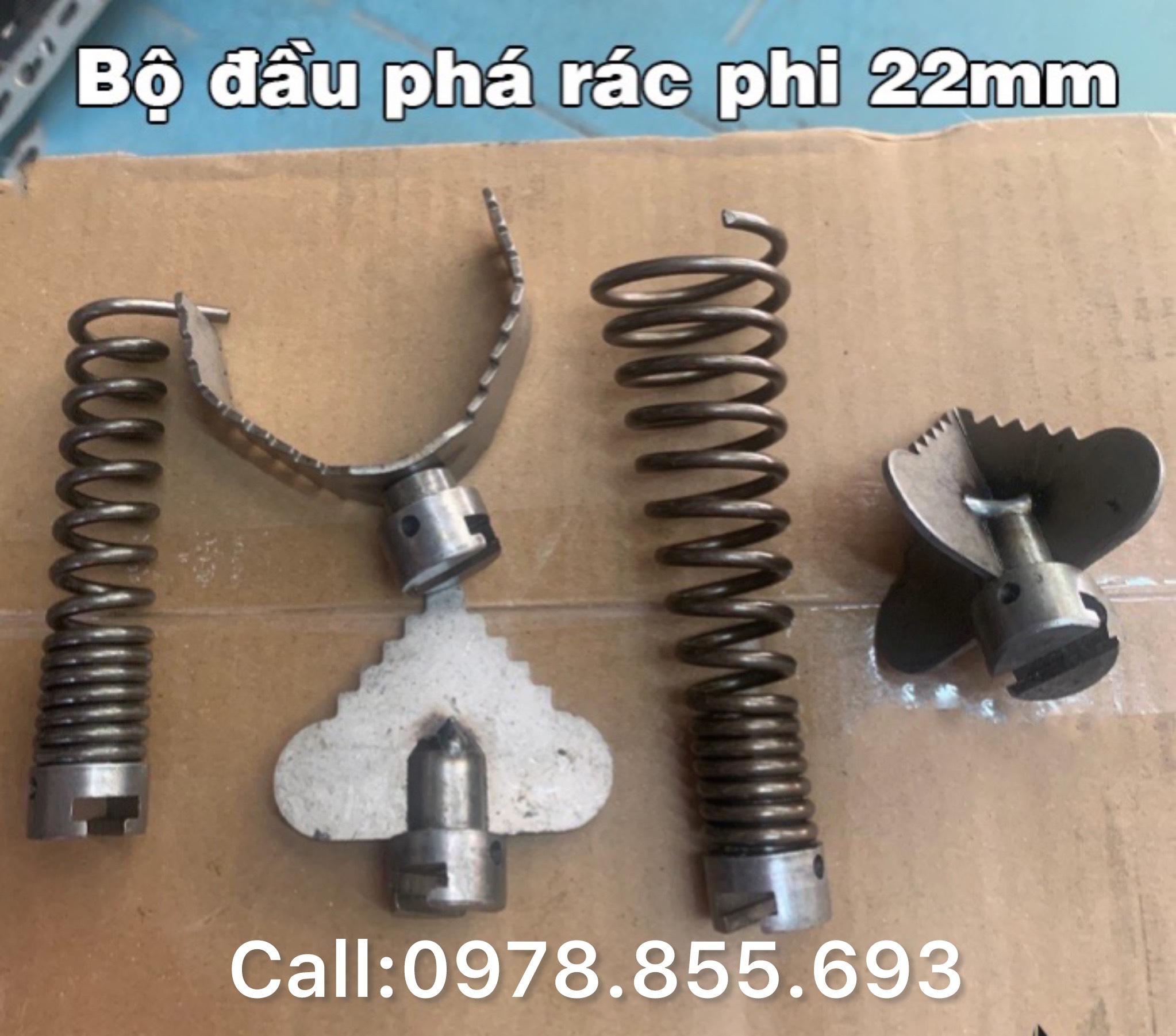 Đầu thông tắc cống phi 16,phi 22