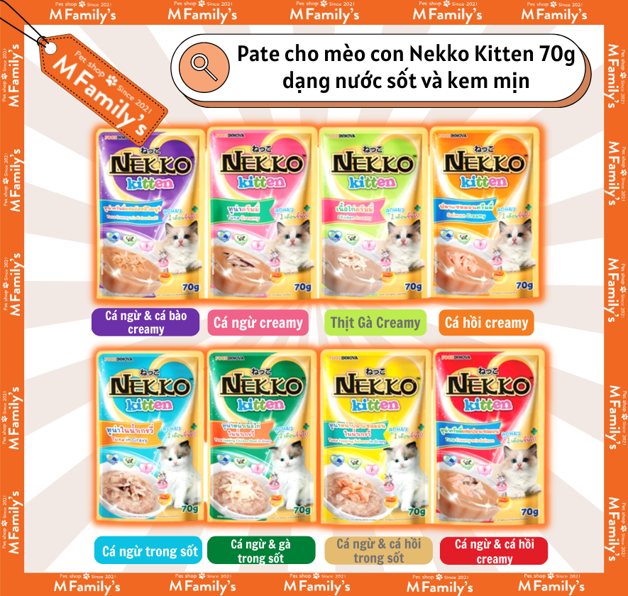 Pate Nekko Kitten cho mèo con 70g