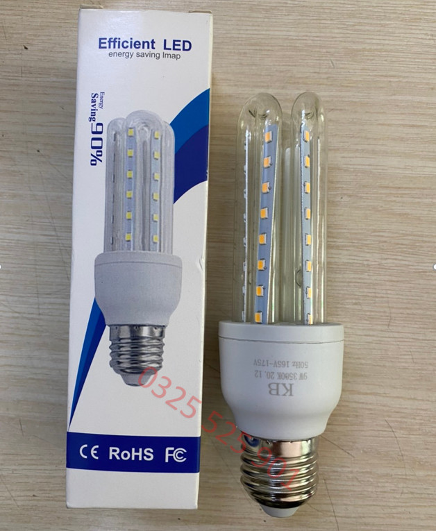 BÓNG ĐÈN LED  5W, 7W, 9W, 12W, 16W, 24W, 36W CHỮ U - NGUỒN 220V SIÊU SÁNG TIẾT KIỆM ĐIỆN