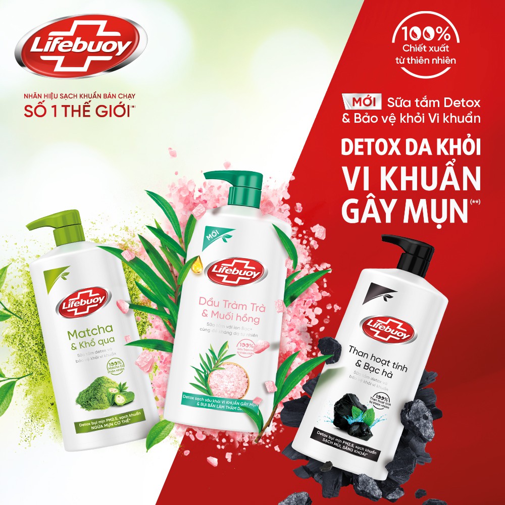 Sữa Tắm Lifebuoy Detox (800g)