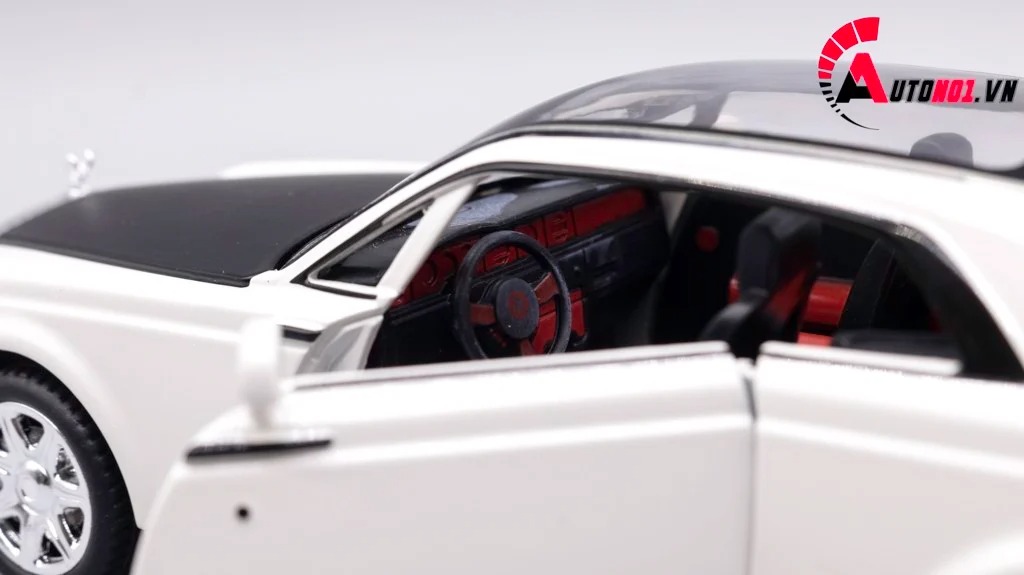 MÔ HÌNH XE ROLLS ROYCE SWEPTAIL WHITE BLACK 1:24 XLG 7657