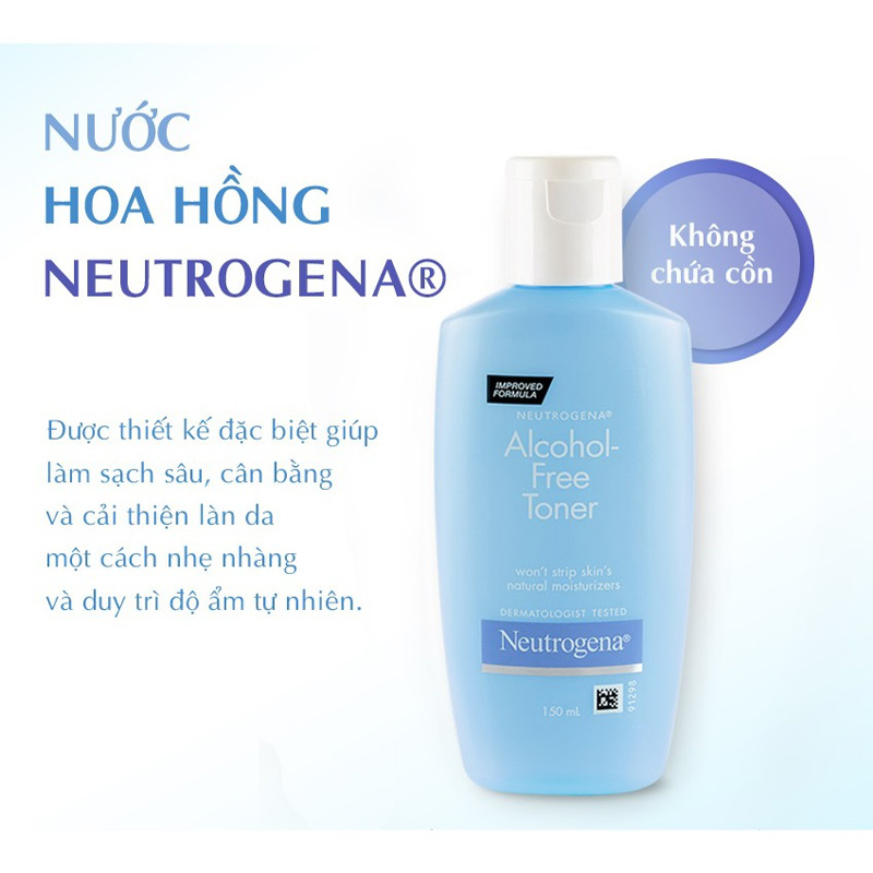 Nước hoa hồng Neutrogena Alcohol-Free Toner 150ml