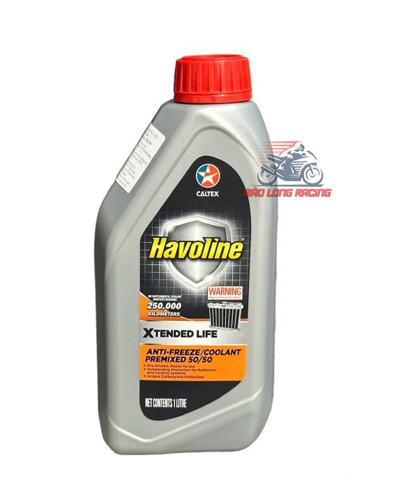 Nước làm mát động cơ havoline caltex xtended life antifreeze coolant concentrate 1 l xe máy ô tô motor dung dịch vi tính 250 ngàn km