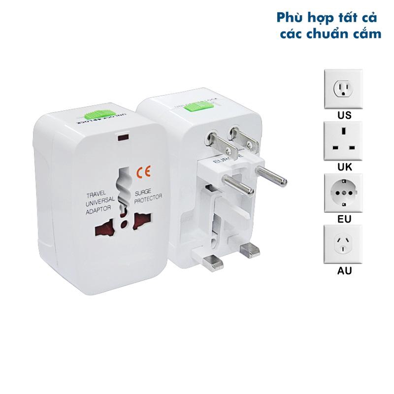 Ổ Cắm chuyển đổi Đa Năng Du Lịch có cổng sạc USB