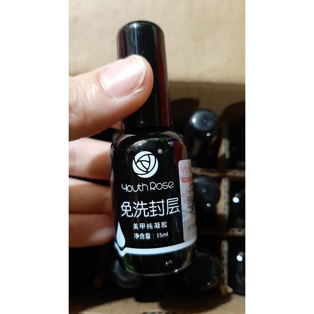[HCM]Sơn gel Bass top cứng móng hoa hồng