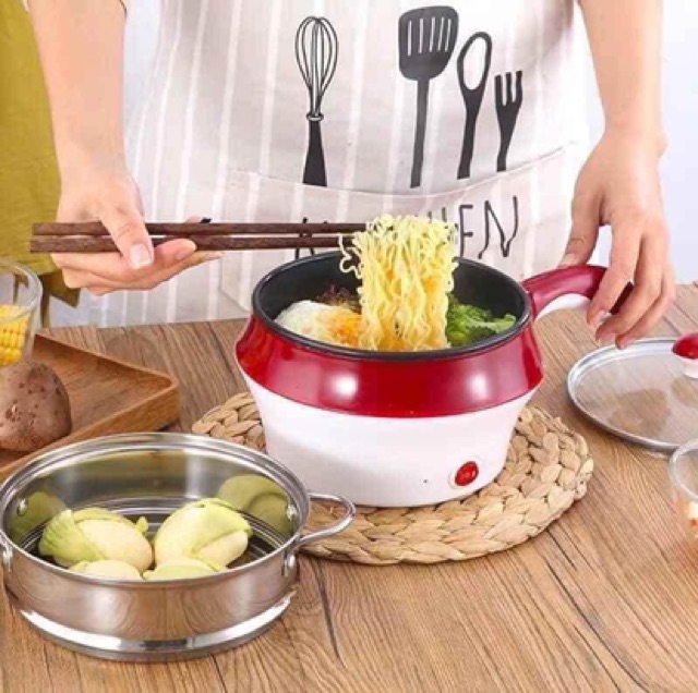 Ca nấu mì có lồng hấp 18cm