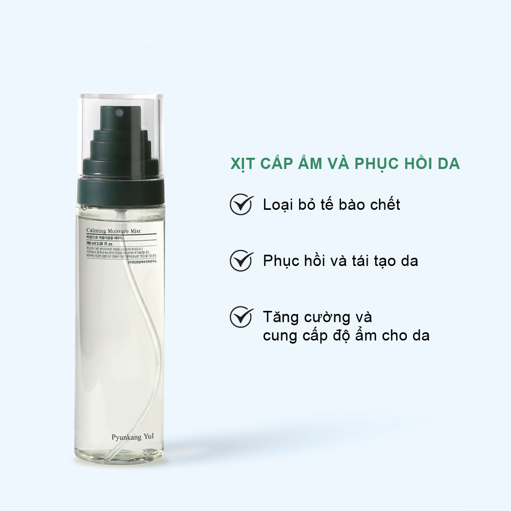 Xịt Cấp Ẩm Và Phục Hồi Da Calming Moisture Mist Pyunkang Yul 100ml