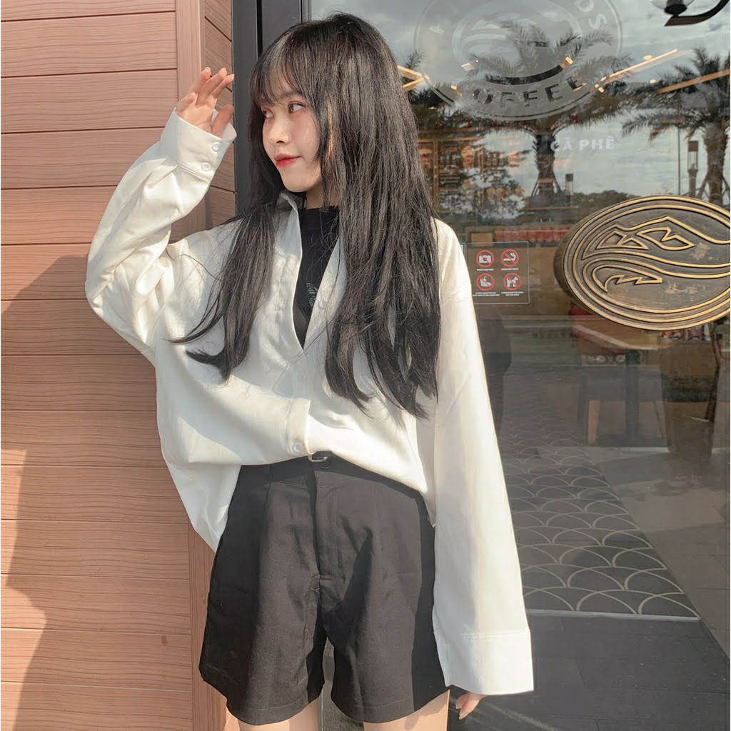 [HCM]Áo Sơ Mi Nhung nữ