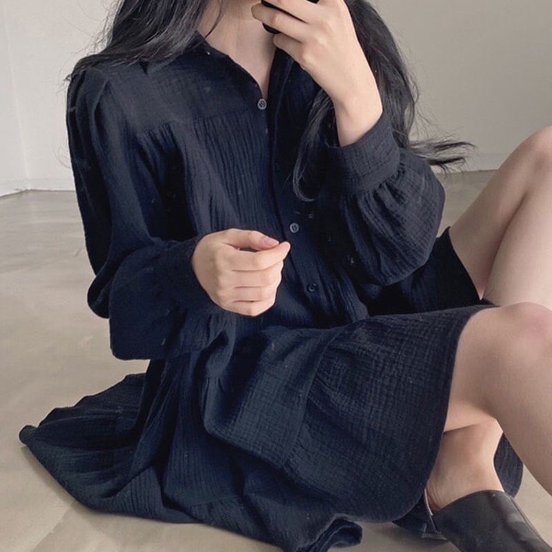 VÁY BABYDOLL TAY DÀI DẬP LY SIÊU CHẢNH