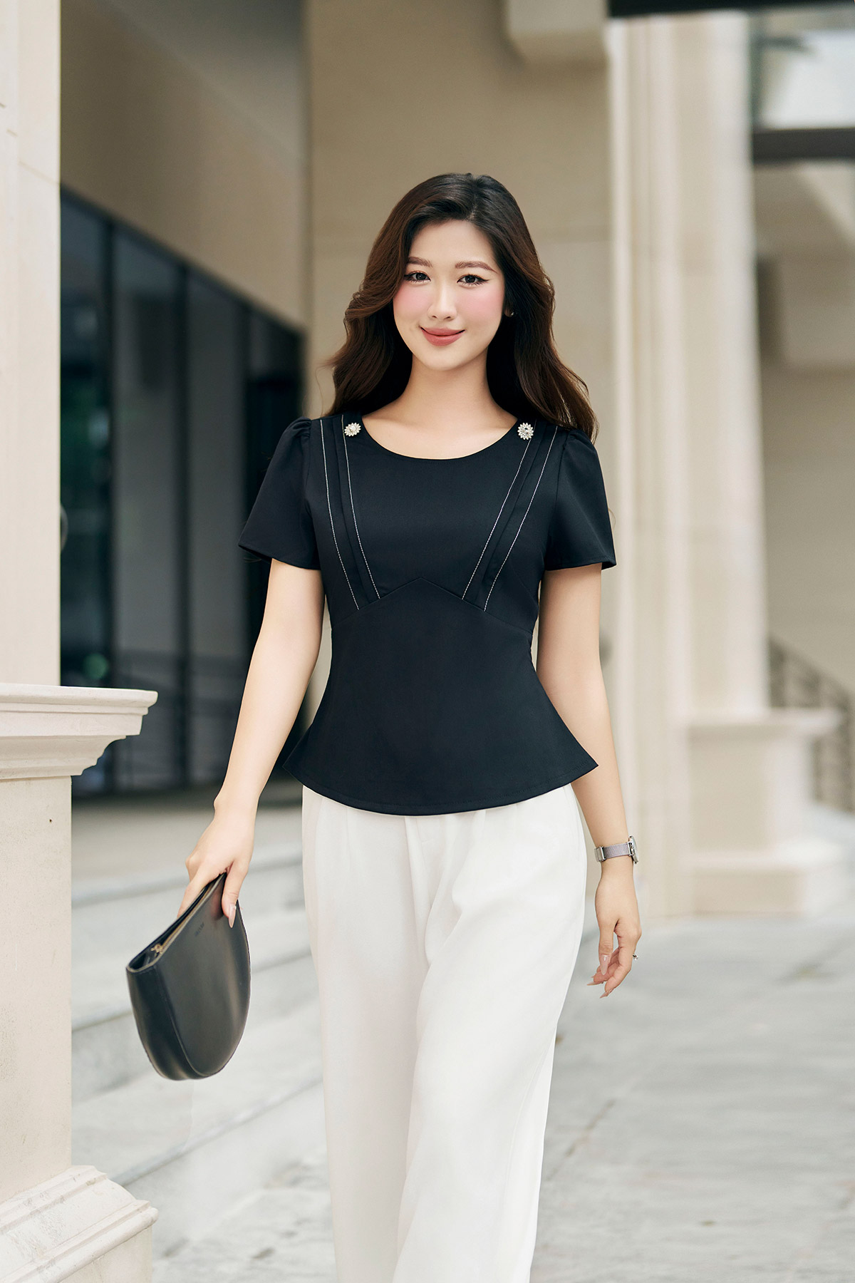 Áo kiểu peplum LAMER L61B24H019