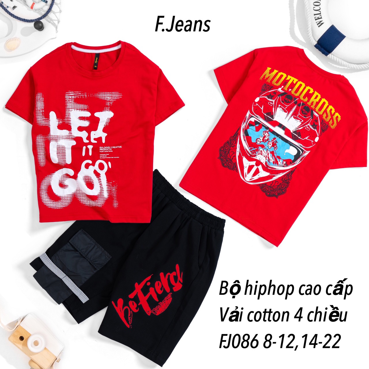Bộ Hip hop Cotton cao cấp Sài Gòn (27-60kg)