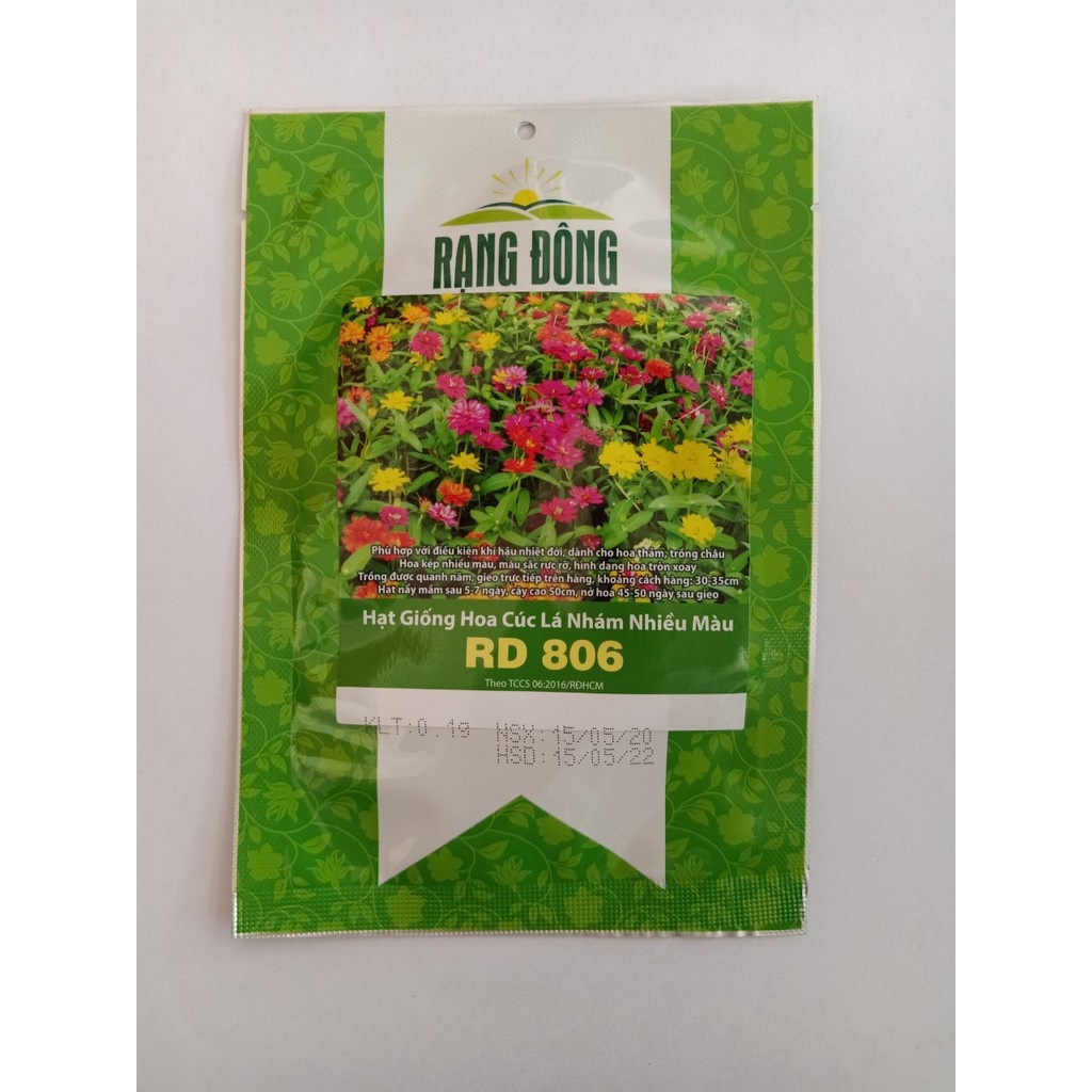 Hạt Giống Hoa Cúc Lá Nhám 7 màu gói 1gr, hat giong sach, cuc nhieu mau