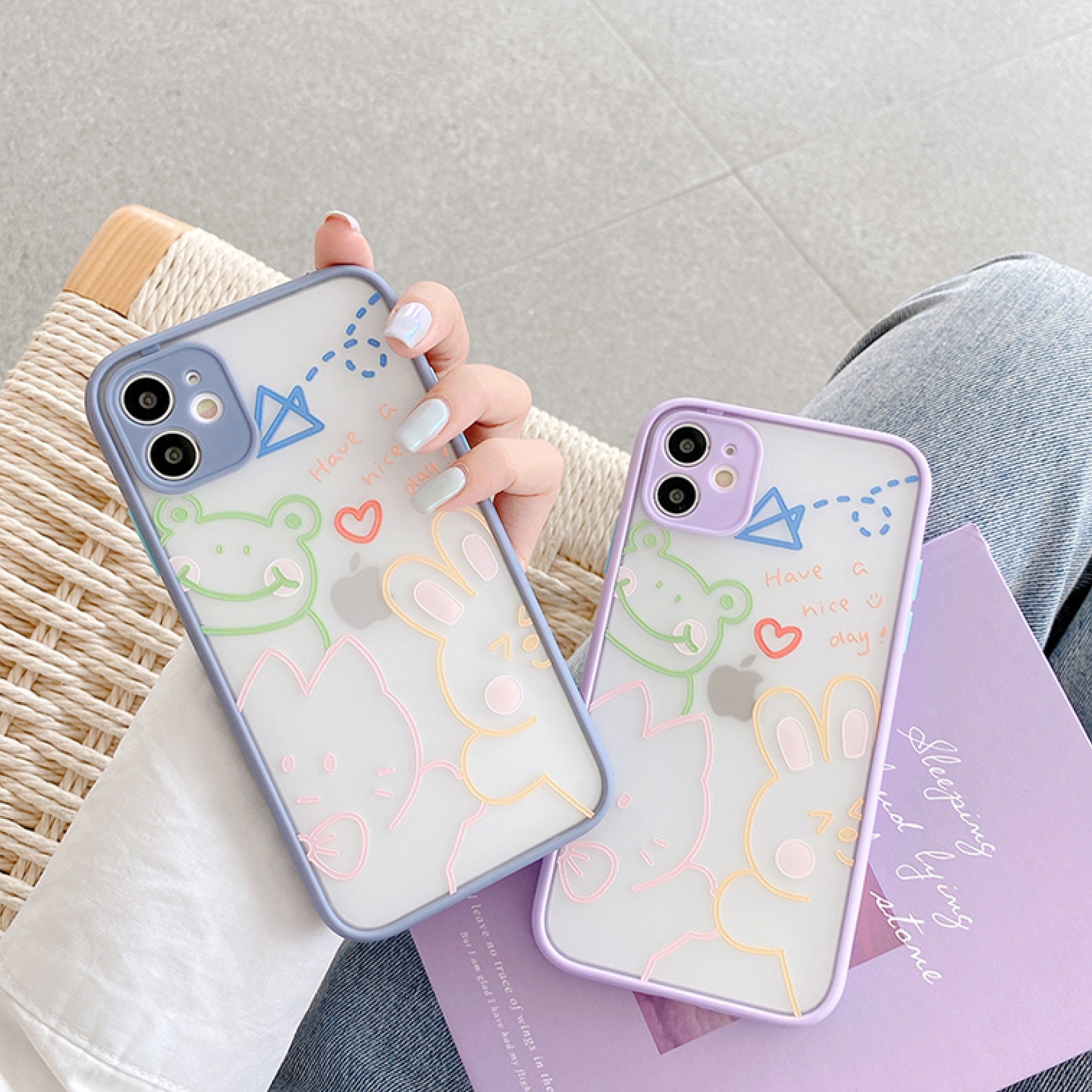 Ốp Lưng Nhám Chống Sock Va Đập Bảo Vệ Camera Have Nice Day