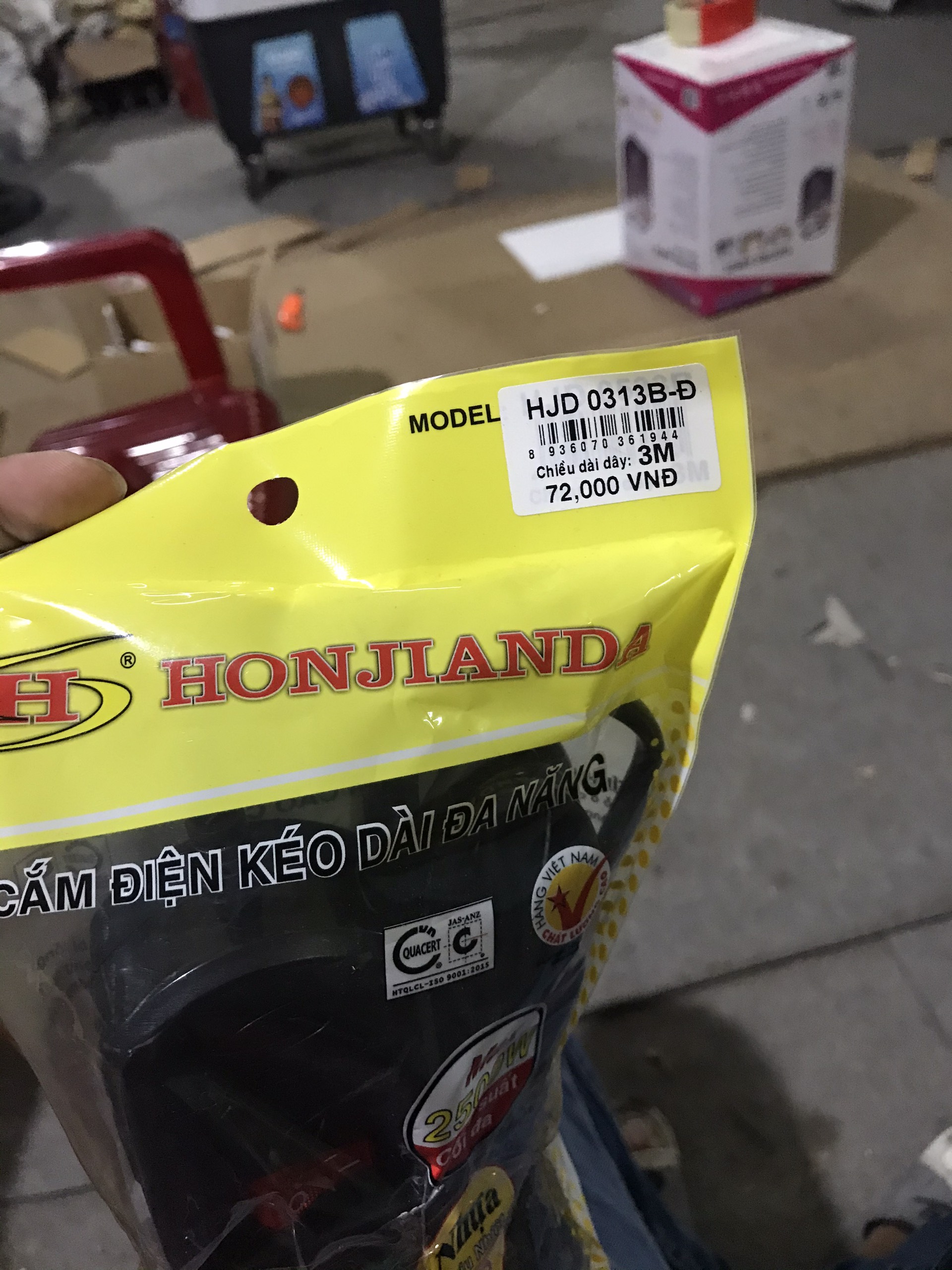 Ổ ĐIỆN 3 Ổ CẮM HONJIANDA HJD - 0313B ( ĐEN )