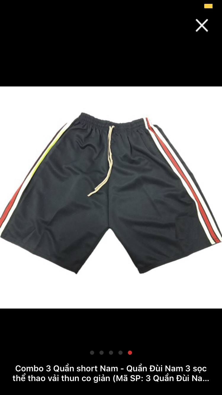 [HCM]Quần đùi nam 35k sizee 40-75kg