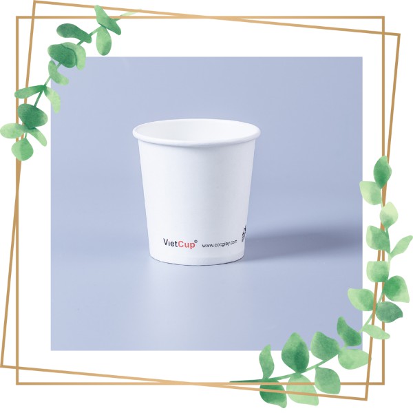 Cốc giấy Vietcup 6oz (180ml) dùng 1 lần ( 100 cốc)