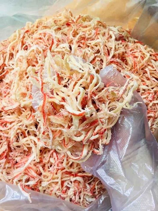 500gram Mực Xé Sợi Hấp Nước Cốt Dừa loại ngon