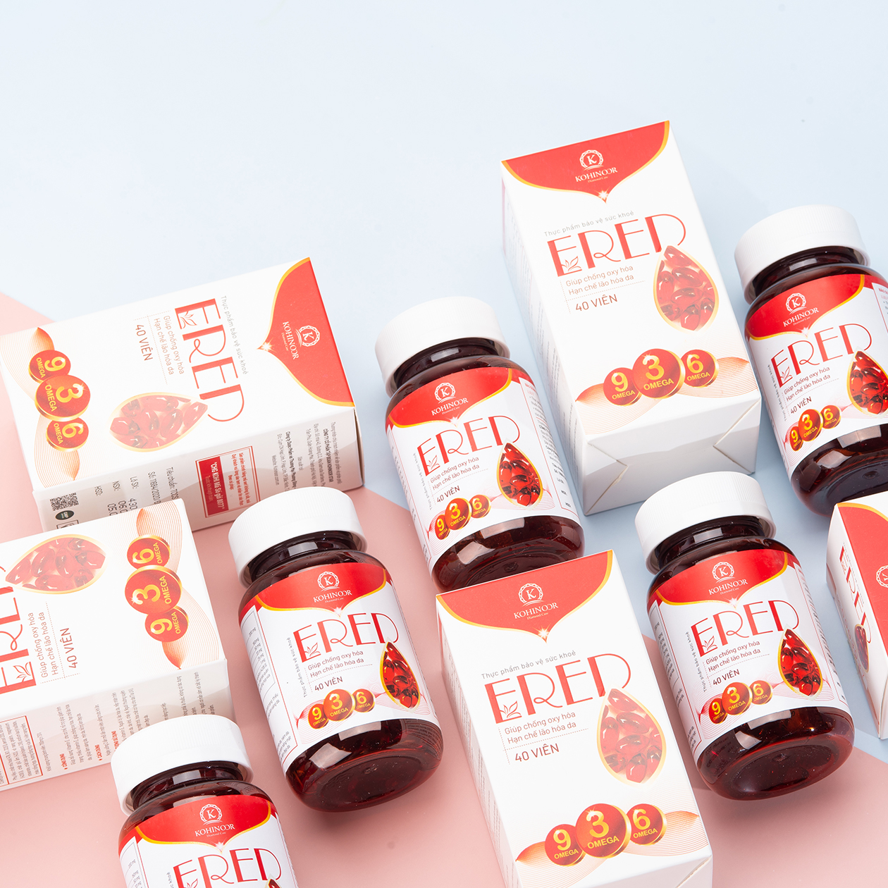 Viên uống đẹp da ERED | Vitamin E đỏ