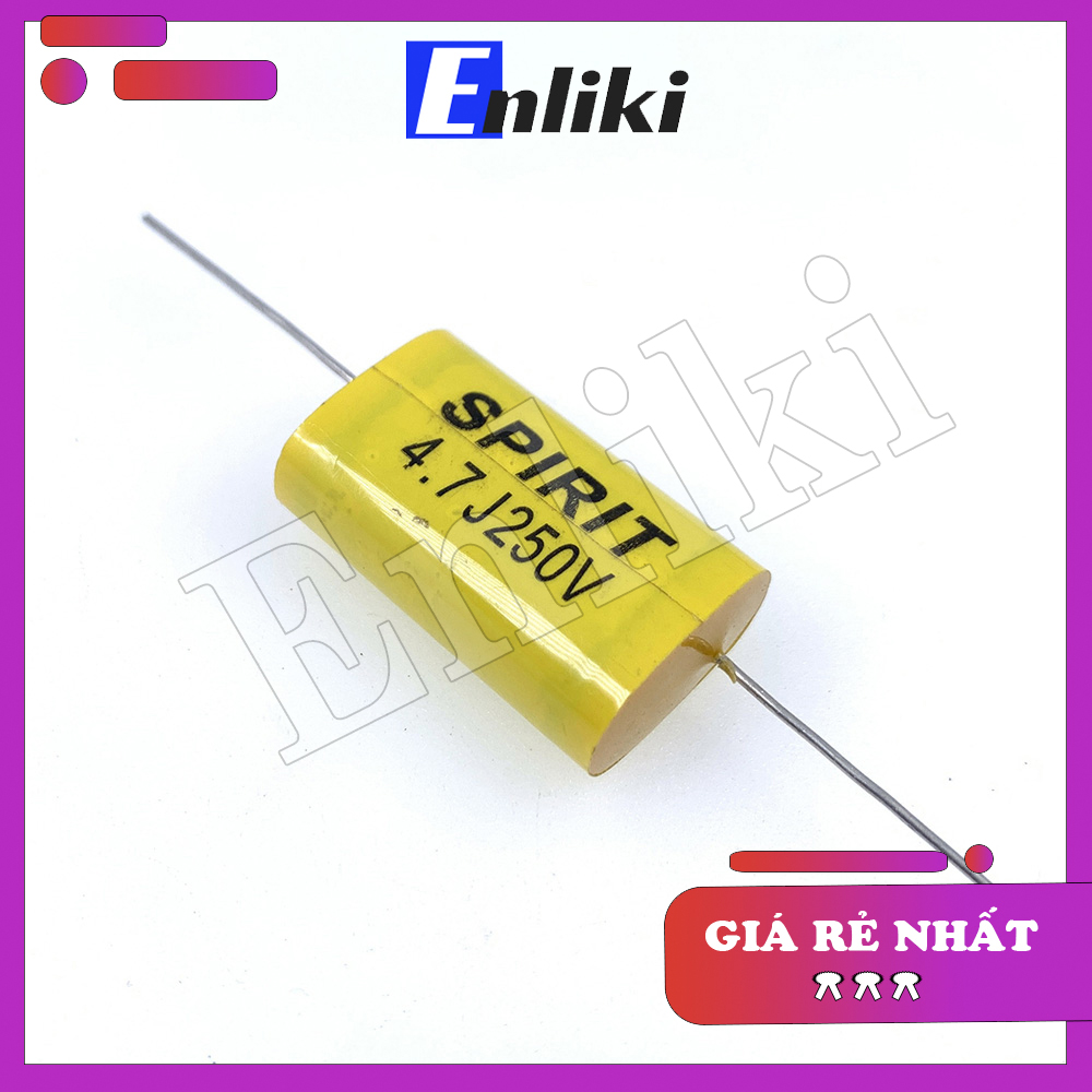 4.7uF Tụ Audio SPIRIT 250V Vàng