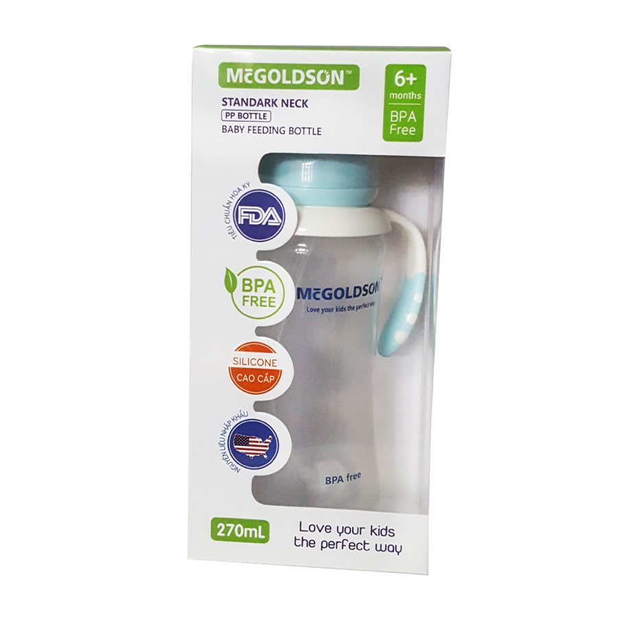 [HCM]Bình sữa PP cổ hẹp McGOLDSON 270ml