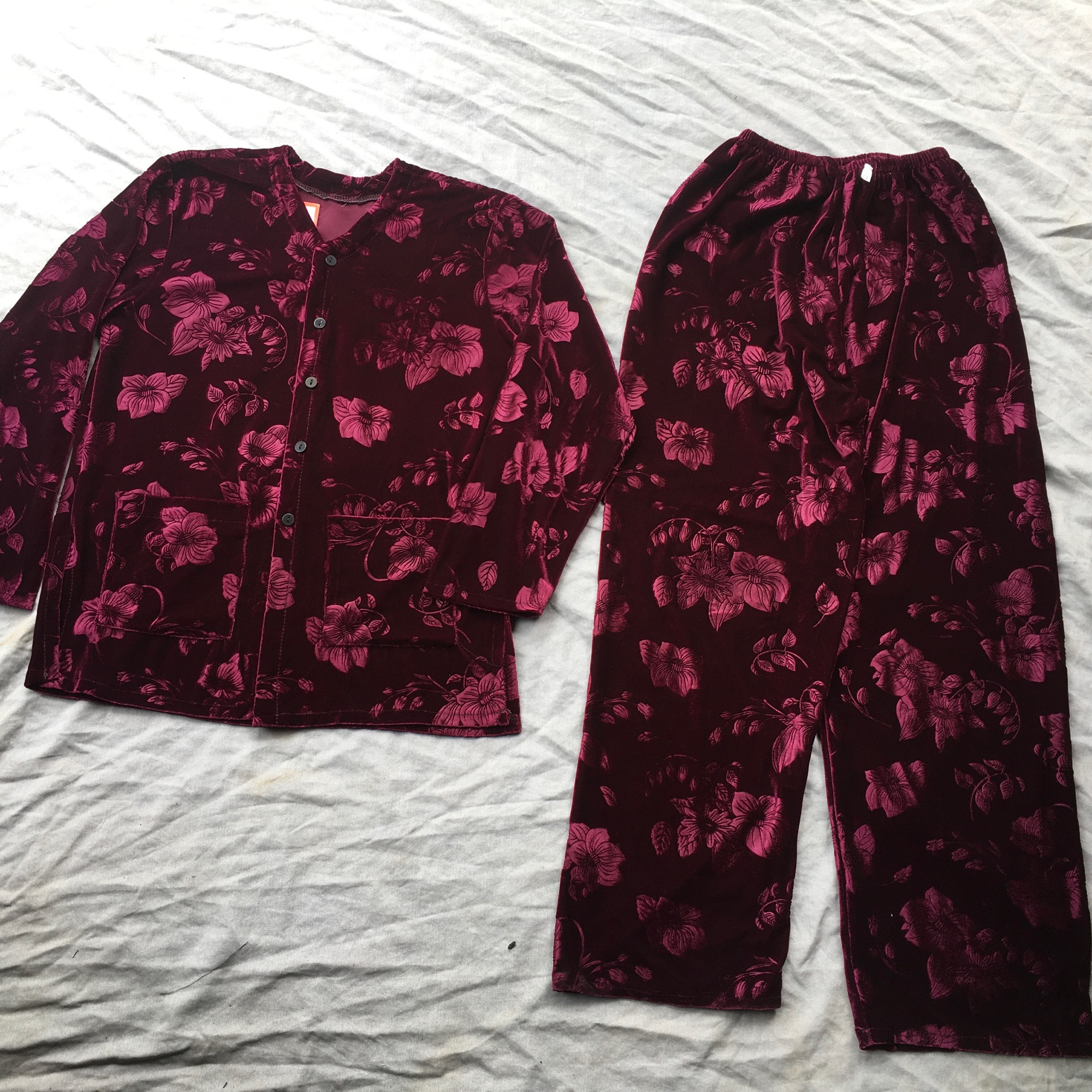 [HCM]BỘ NHUNG DÀI TÚI ( size 40-65kg)