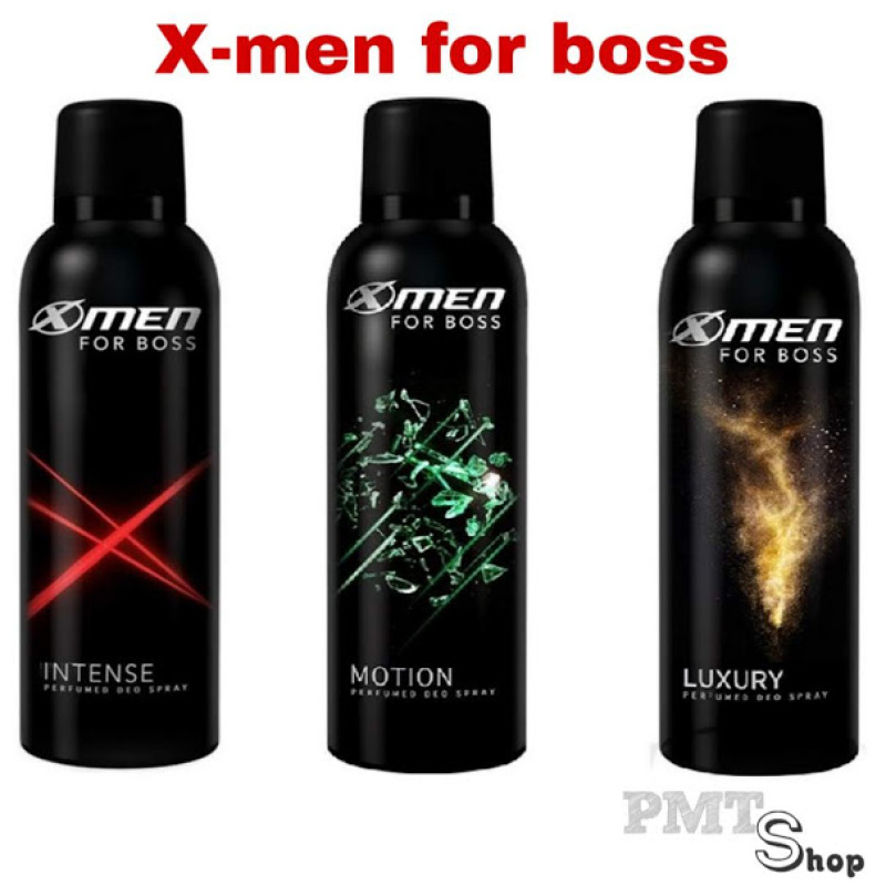 1 chai Xịt khử mùi X-Men for Boss 150ml Intense, Luxury, Motion Xmen đàn ông đích thực
