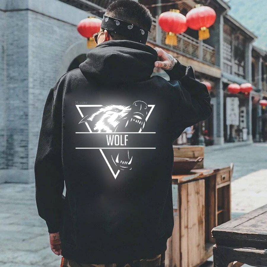 [HCM]Áo Hoodie Phản Quang Nam Nữ Sói 2