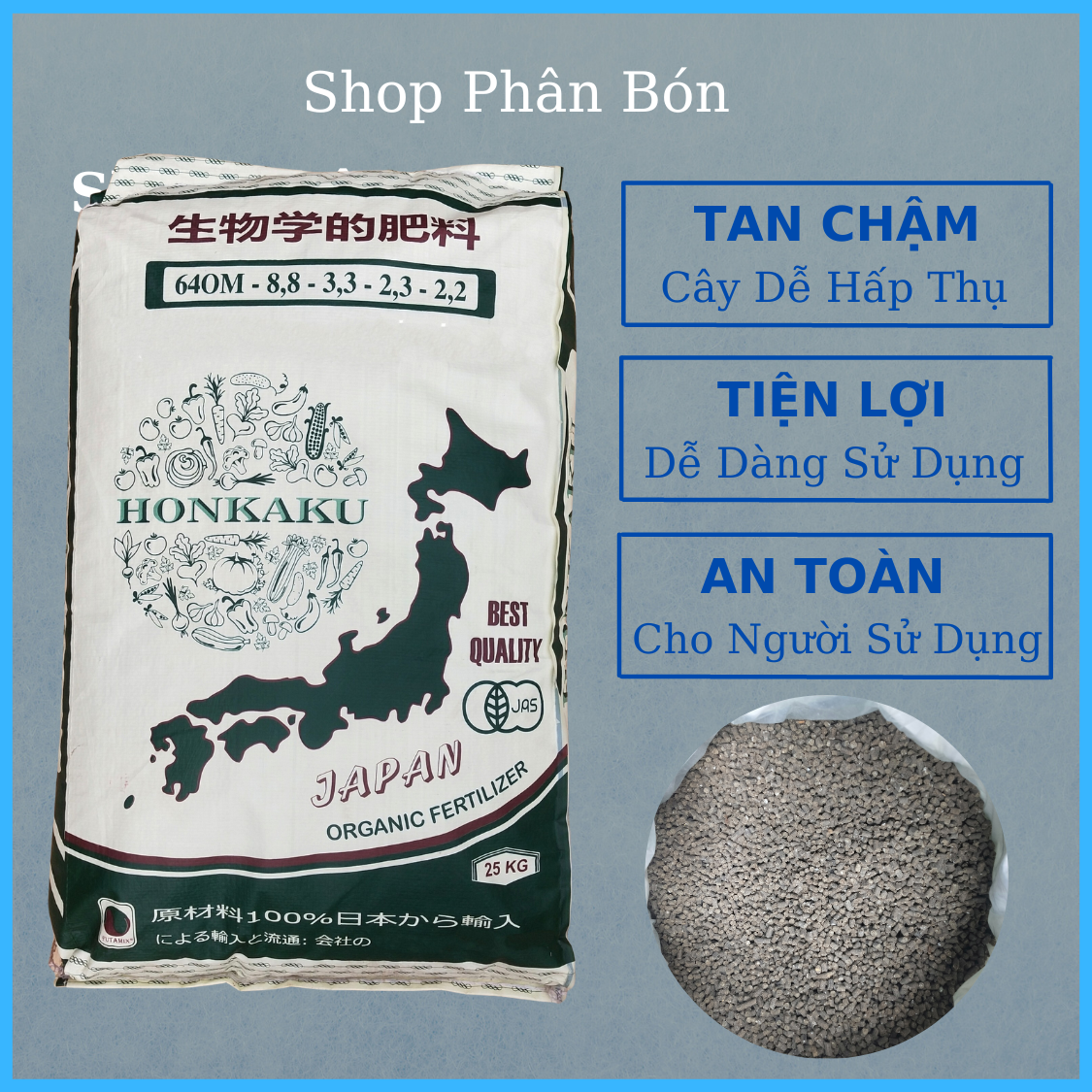 Phân Gà Viên Nén (Nhật Bản 1KG)