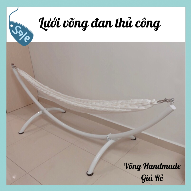 Lưới Võng Sợi Tơ Treo Khung Dài 2M2 x 2M (Không Bao Gồm Khung)