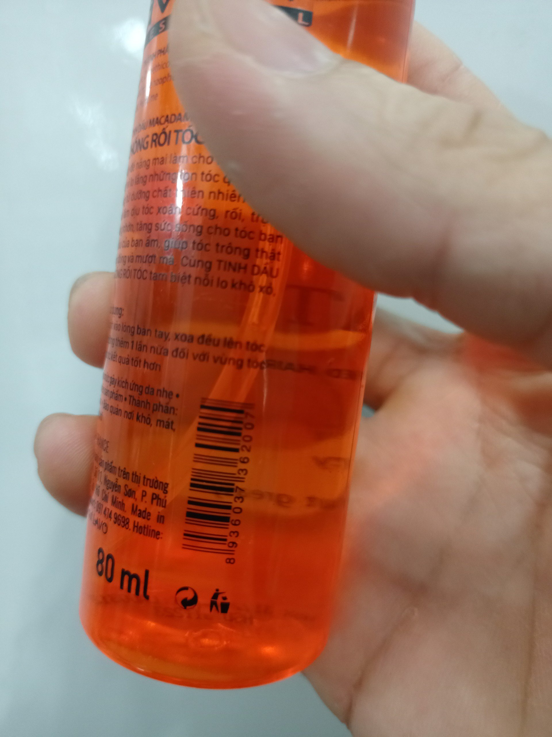 [HCM]Tinh dầu bóng tóc Lavox cam 80ml