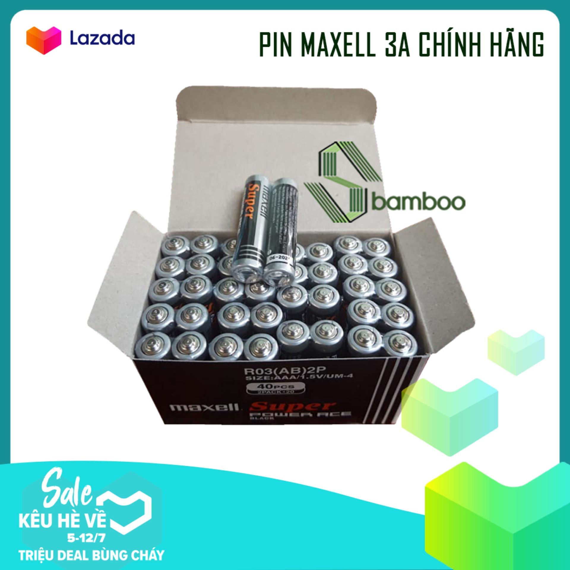 Pin 3A Maxell Hộp 40 Viên