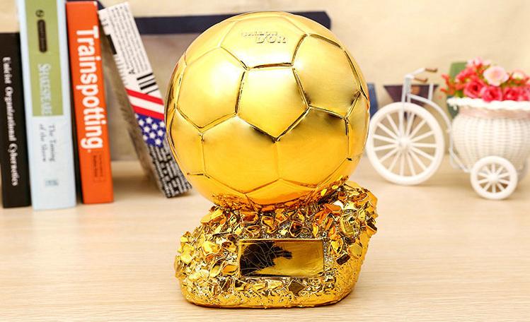 Mô hình Chiếc giày vàng - Quả bóng vàng cao cấp sáng bóng - Chi tiết rất sắc nét chuẩn theo bản gốc - LiDO Sports