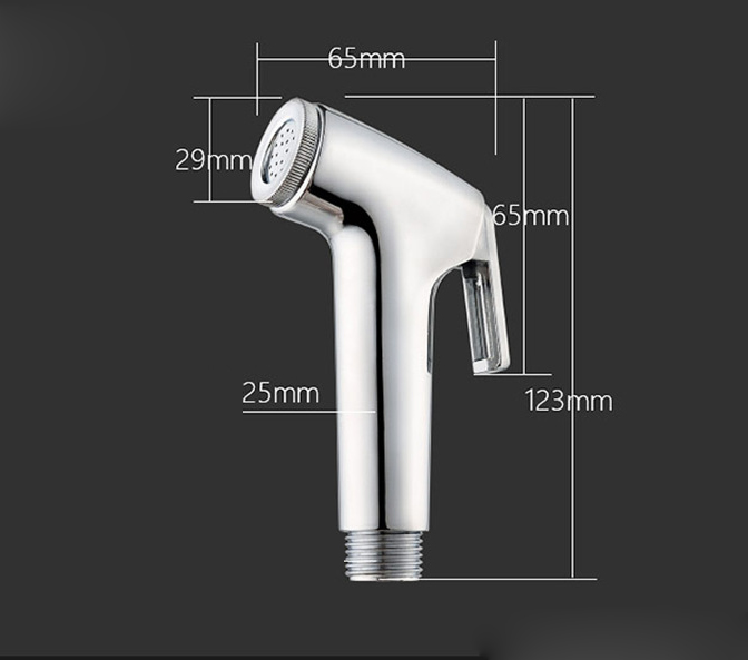 Vòi xịt đầu xịt vệ sinh mạ Crome Bóng tăng áp