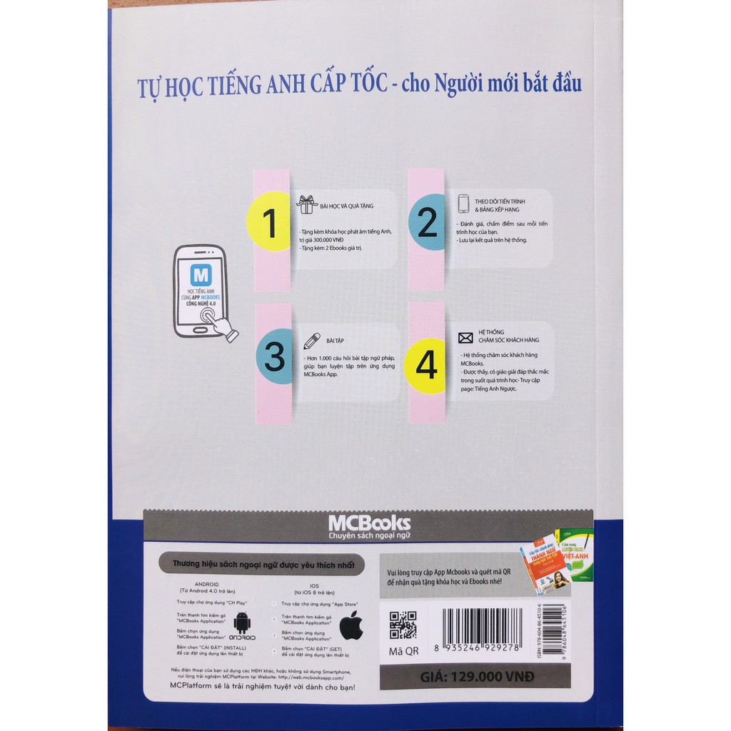 [HCM]Sách - Tự Học Tiếng Anh Cấp Tốc Cho Người Mới Bắt Đầu