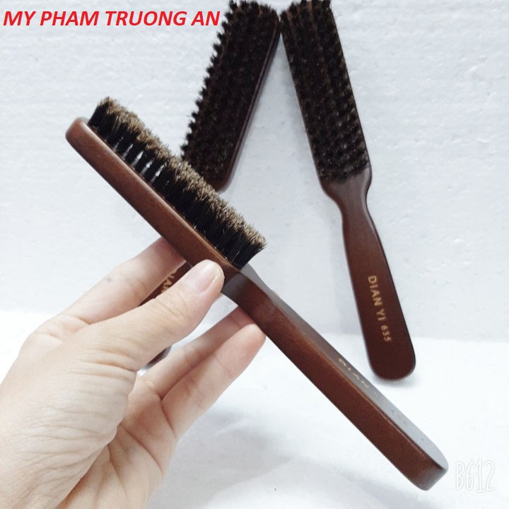 Chổi phủi tóc Fade barber cán gỗ