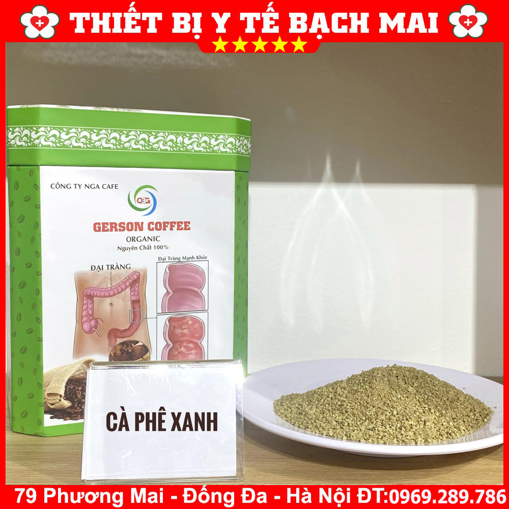 Cà phê xanh thải độc đại tràng gerson coffee - hộp 500gam