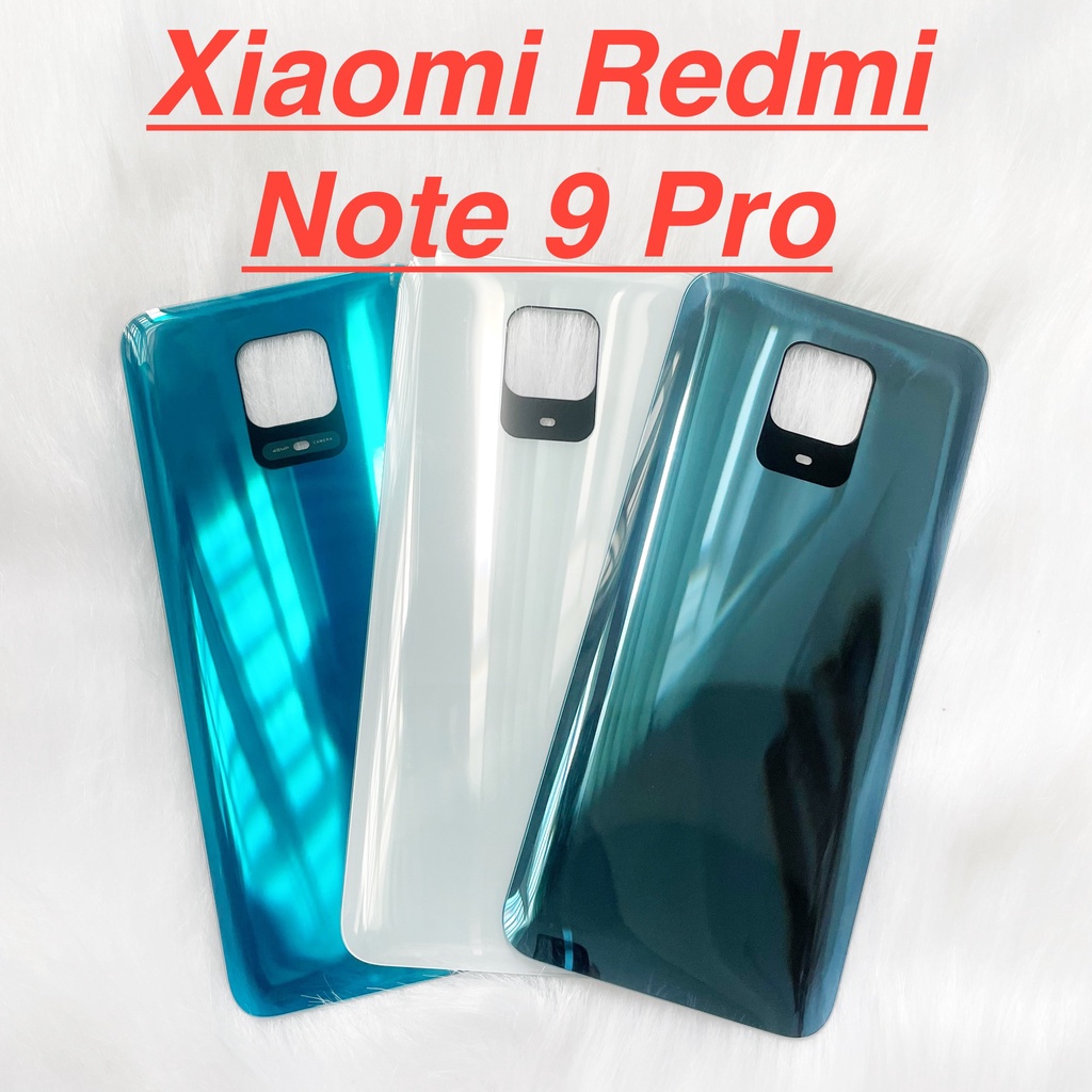 Nắp lưng sau xiaomi redmi note 9 pro zin new kính camera bảo vệ, ốp vỏ mặt sau linh kiện thay thế