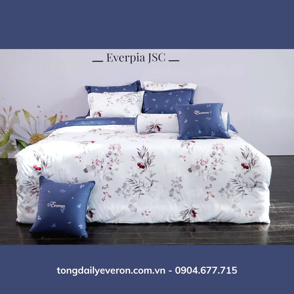 Bộ ga chun chần bốn mùa everon epm 22061