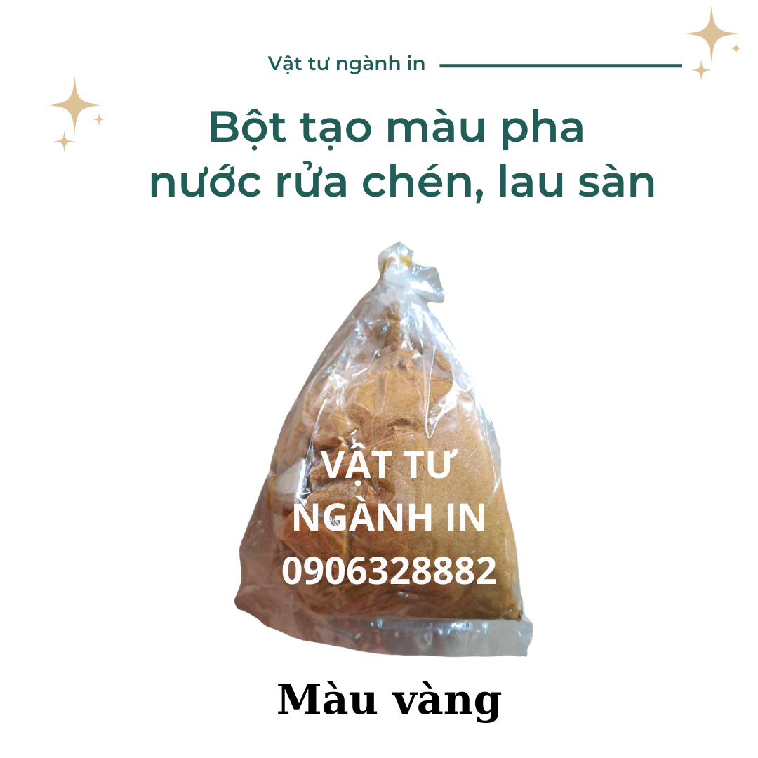 Bột tạo màu pha nước rửa chén, lau sàn túi 100 gram