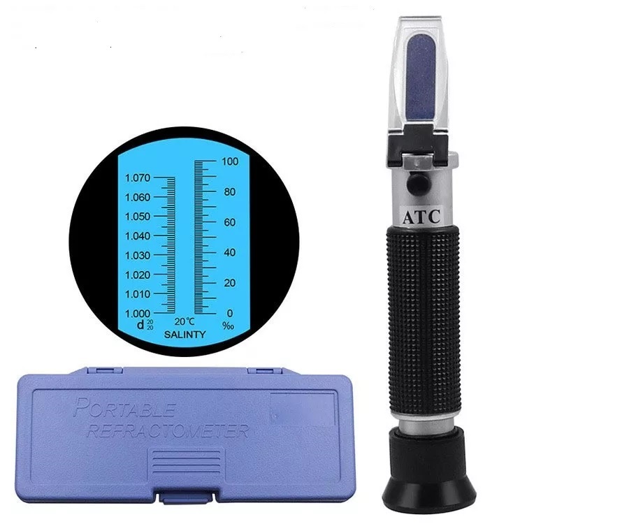 Máy đo độ mặn - khúc xạ kế đo độ mặn 0-10% dùng cho hồ cá, nuôi cá biển