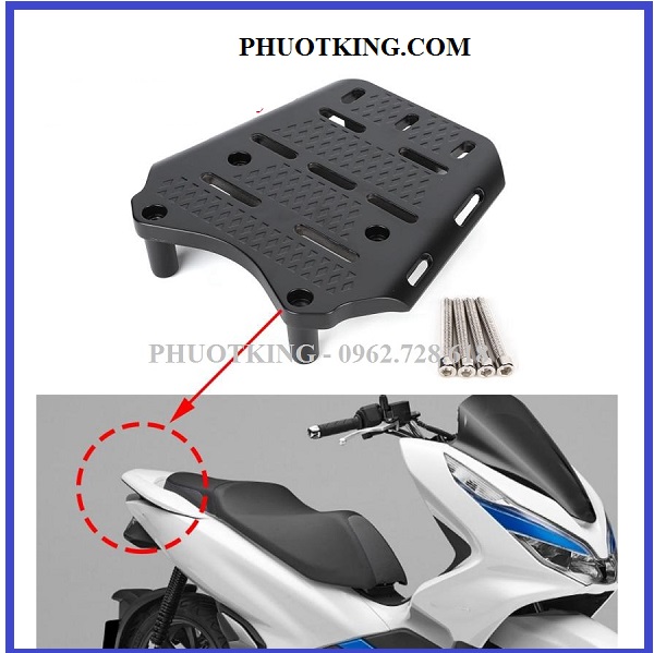 Baga PCX nhôm đúc có thể lắp thùng givi