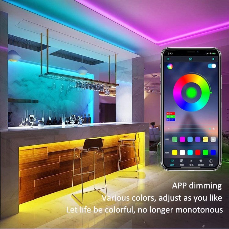 Bộ Dây Đèn LED Đuổi ARGB 5 Mét Dùng APP Nháy theo nhạc TIKTOK, Đèn LED Decor Phòng Ngủ, Trang Trí Nhà Cửa Ngày Lễ Tết