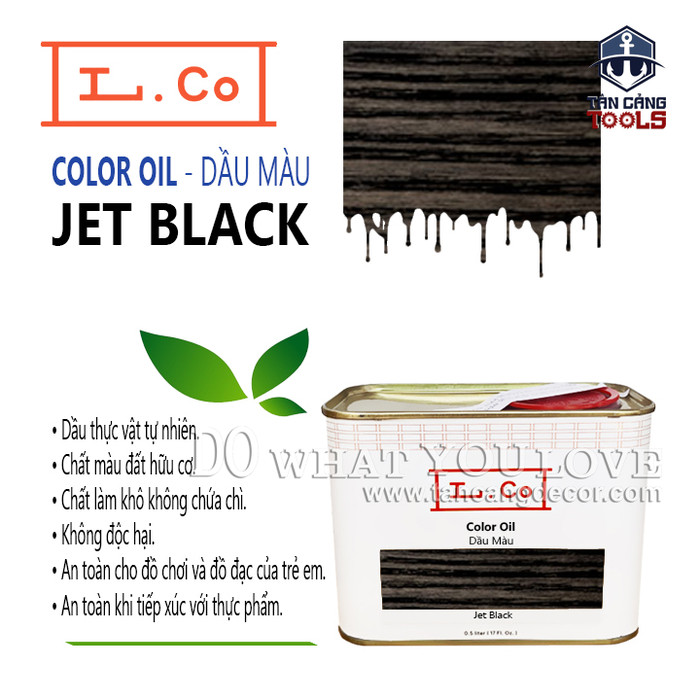 L.co dầu màu – màu jet black coljb