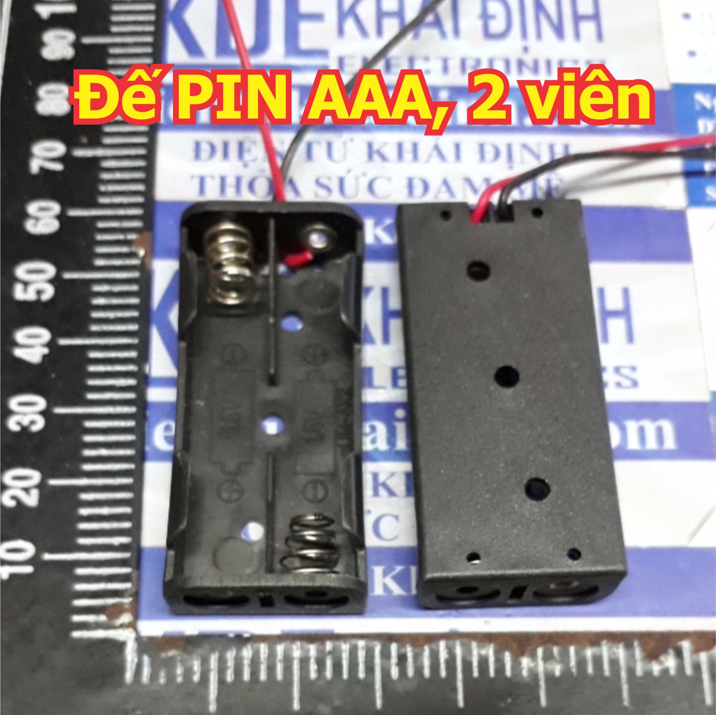 hộp đựng pin đế pin AA mắc nối tiếp pin tiểu con thỏ lớn 1viên 2 viên 3 viên 4 viên kde2437