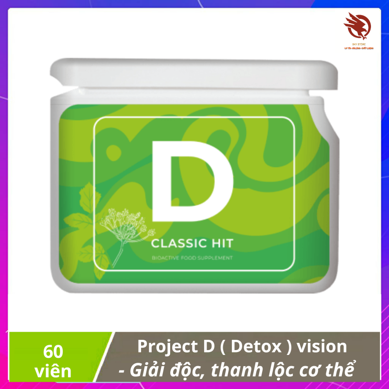 [ XẢ KHO ] Project V - D (Detox) vision - Thanh lộc, giải độc cơ thể ở cấp độ tế bào nhập khẩu