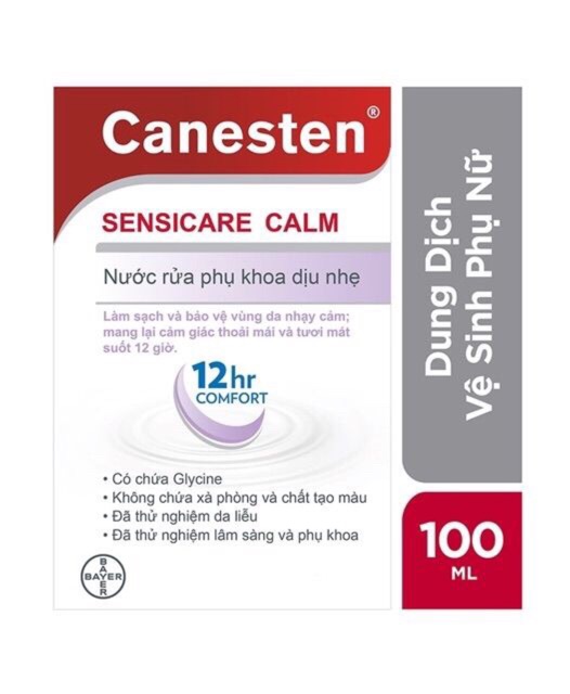 Canesten nước rửa phụ khoa dịu nhẹ 100ml