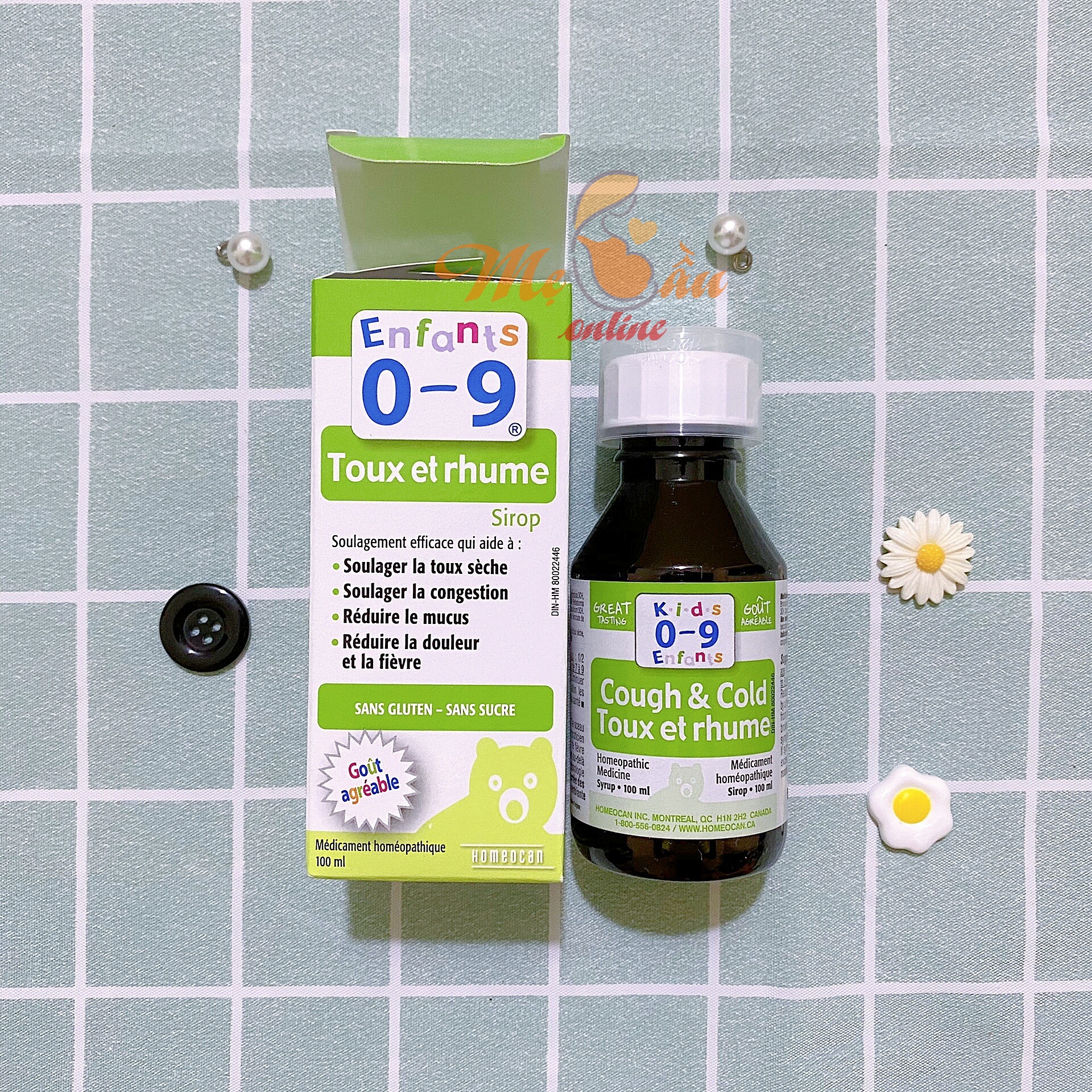 Siro ho Homeocan Canada Cough & Cold 100ml (0-9 tuổi)