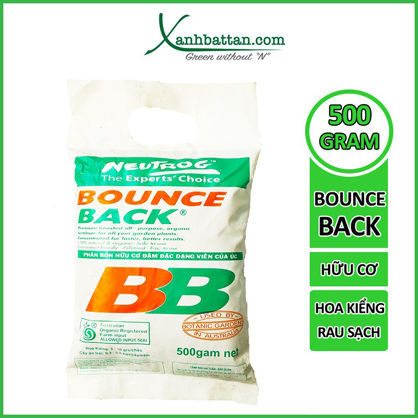 Phân Hữu Cơ Bounce Back Nhập Khẩu Từ Úc Gói 500 Gram
