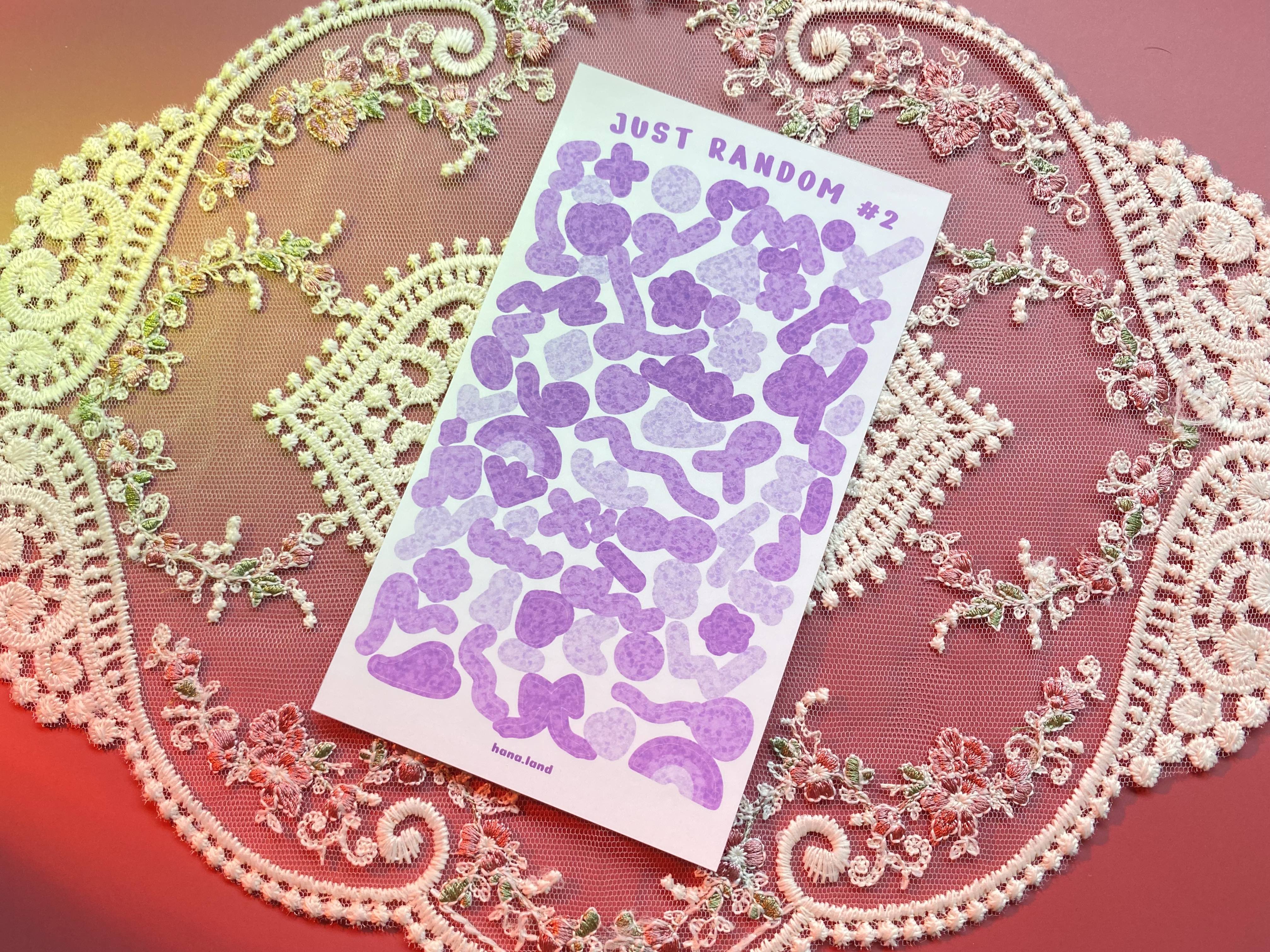 [Random] Sticker decal trang trí confetti nơ bóng Just Random _ hanaland