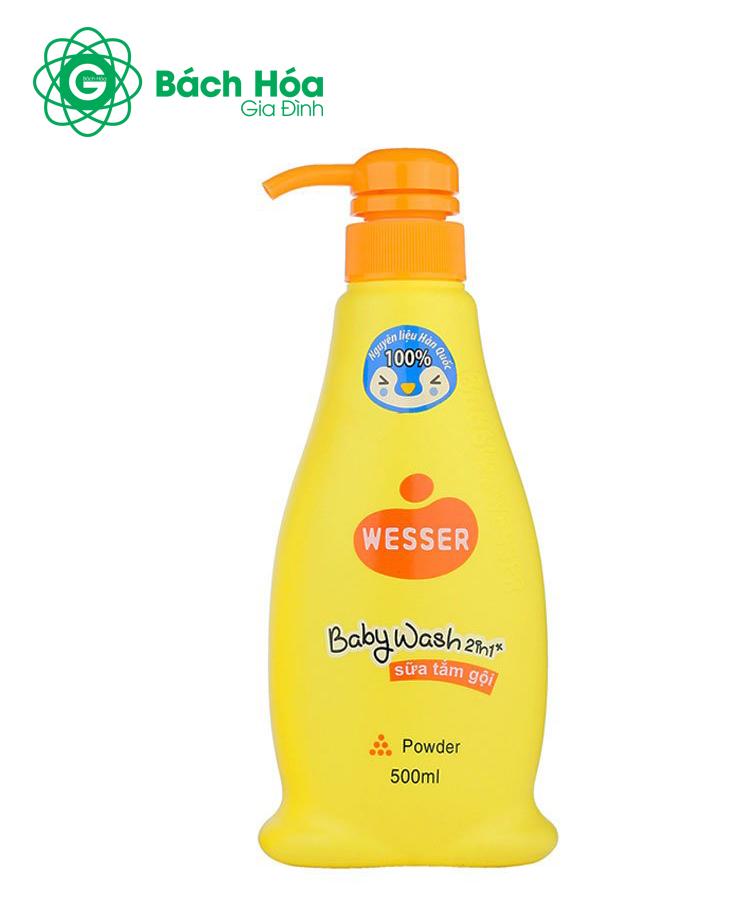 Sữa tắm gội Wesser 2 in 1 500ml